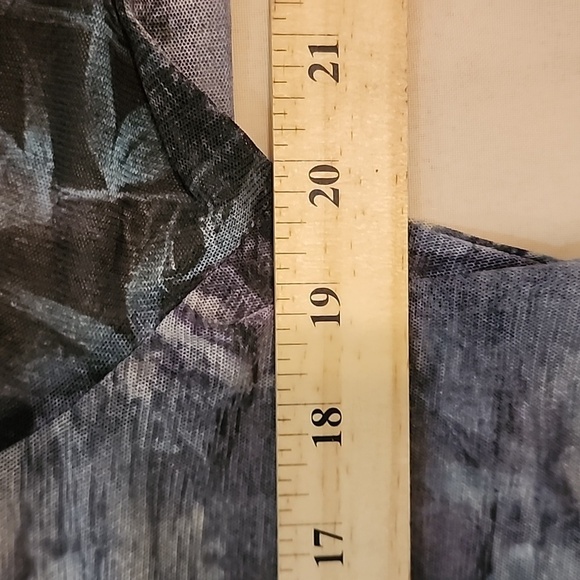 Chico’s Easywear Oriental Sheer Top sz 1 - Picture 5 of 6